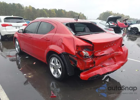 2012 Dodge Avenger Se z USA, uszkodzony, nr VIN 1C3CDZAB4CN141333